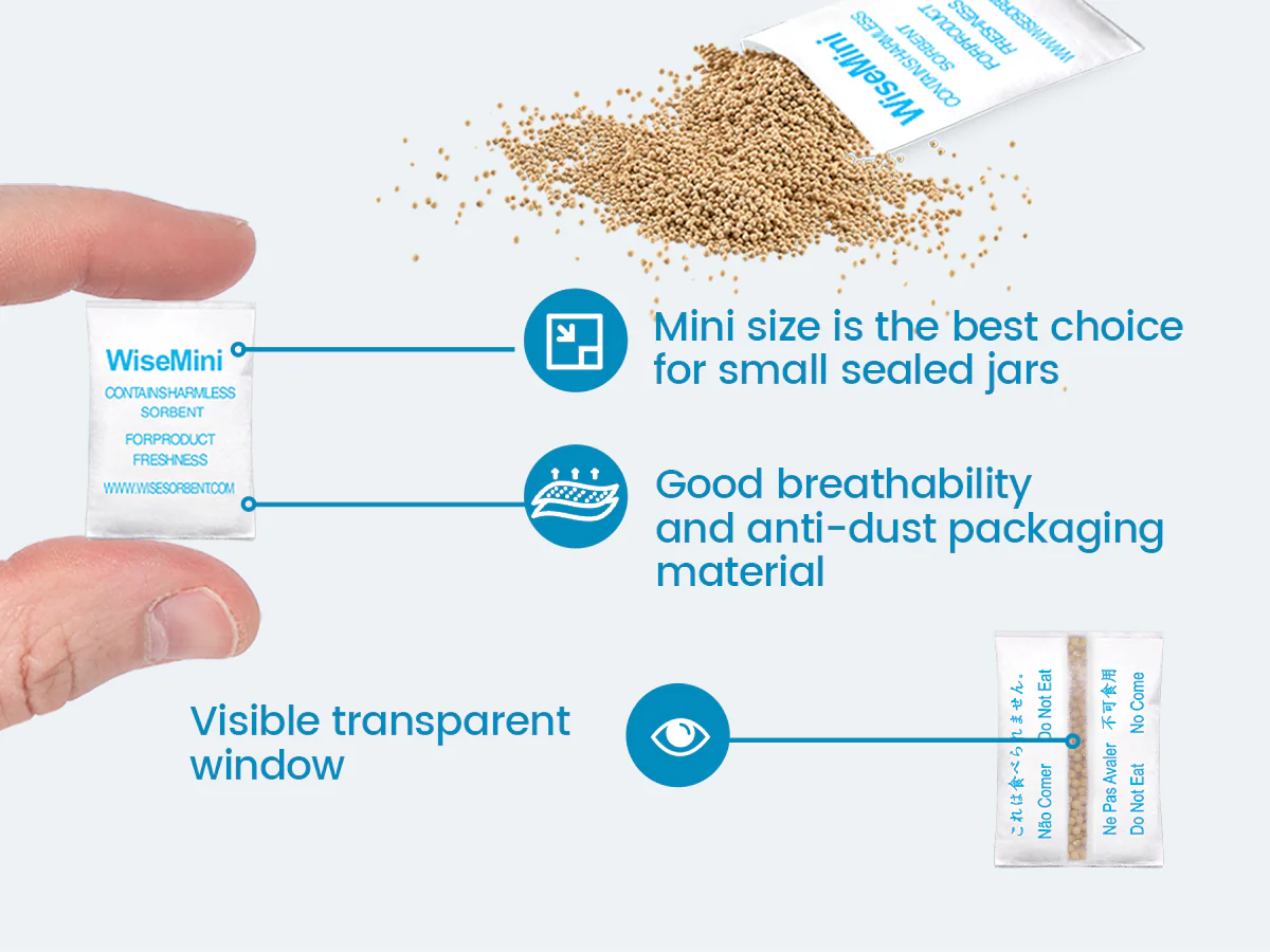 1 Gram Tyvek Molecular Sieve Packets, Dessicant Packets, Dessicant Packs, Moisture Absorbers for Food Storage, Food Grade Desiccant Dehumidifiers - Image 10