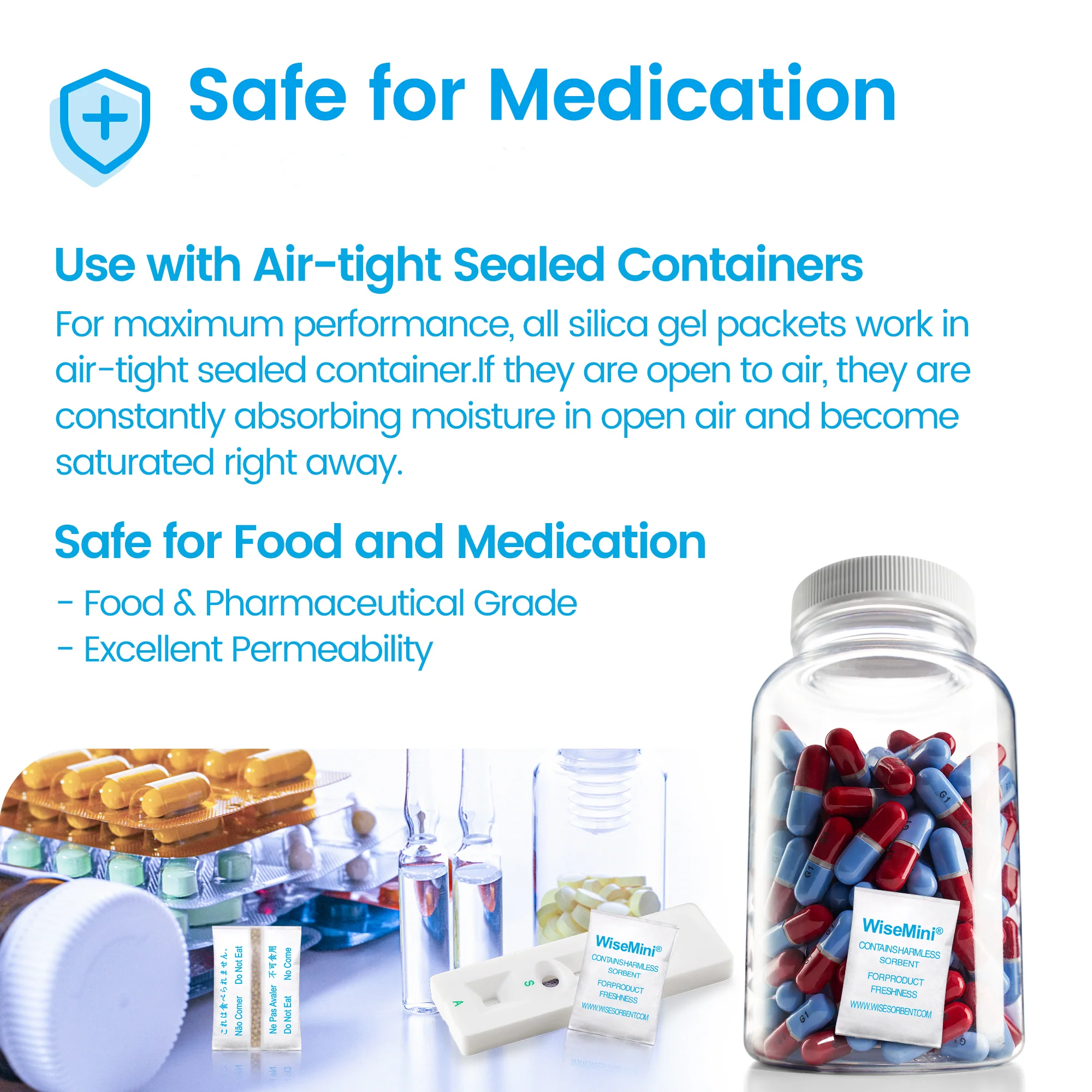 1 Gram Tyvek Molecular Sieve Packets, Dessicant Packets, Dessicant Packs, Moisture Absorbers for Food Storage, Food Grade Desiccant Dehumidifiers - Image 4