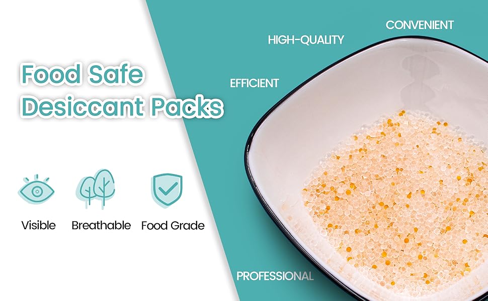 1g Food Safe Silica Gel Packets for Food Storage – Moisture Absorbing Desiccant Packs - Image 7