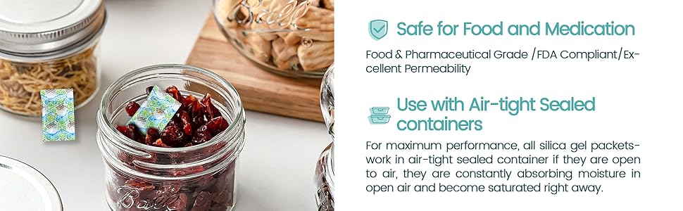 1g Food Safe Silica Gel Packets for Food Storage – Moisture Absorbing Desiccant Packs - Image 8