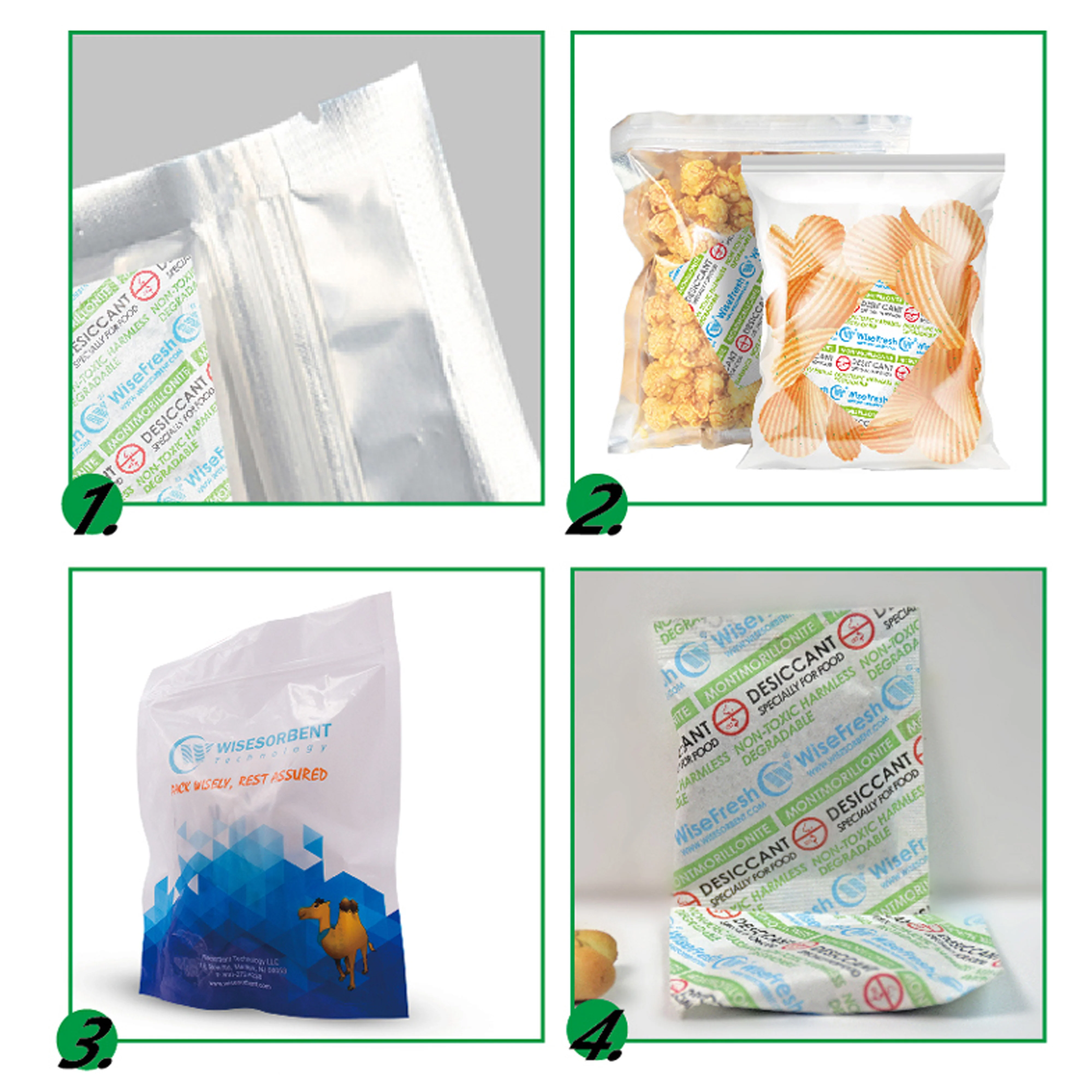 10g Food Grade Clay Moisture Absorber Packs-Non-Woven Paper Desiccant - Image 6