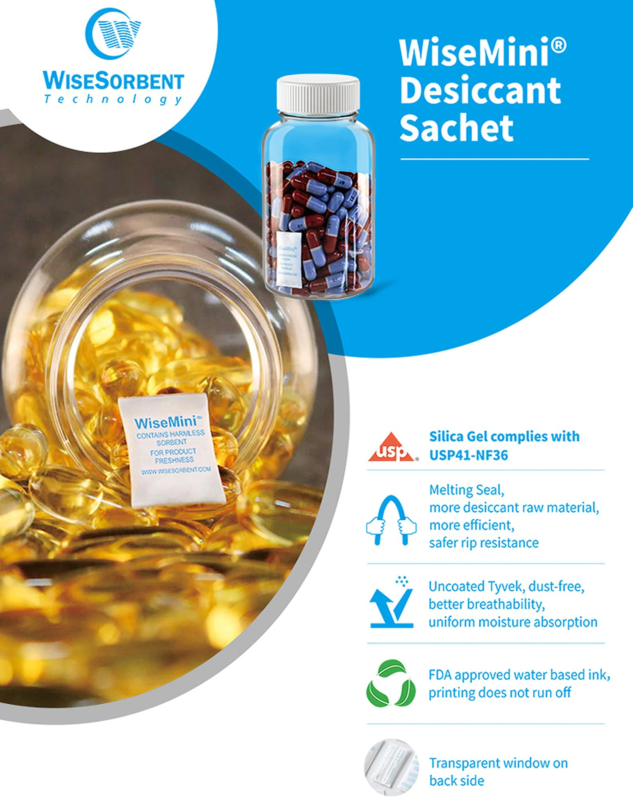 2g Tyvek White Silica Gel Desiccant Packs – Moisture Absorbers with Laser Printing, Transparent Back, Food Safe Dust-Free Packaging - Image 7