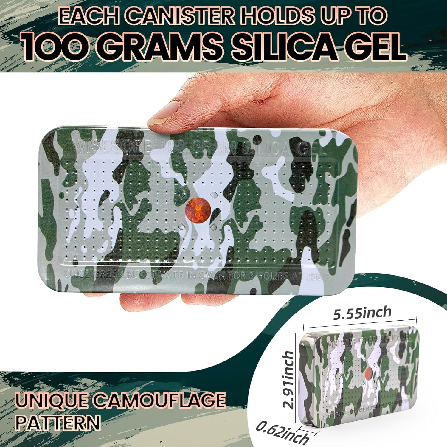 100 Rechargeable Silica Gel desiccant can-silica gel moisture absorber - Image 3