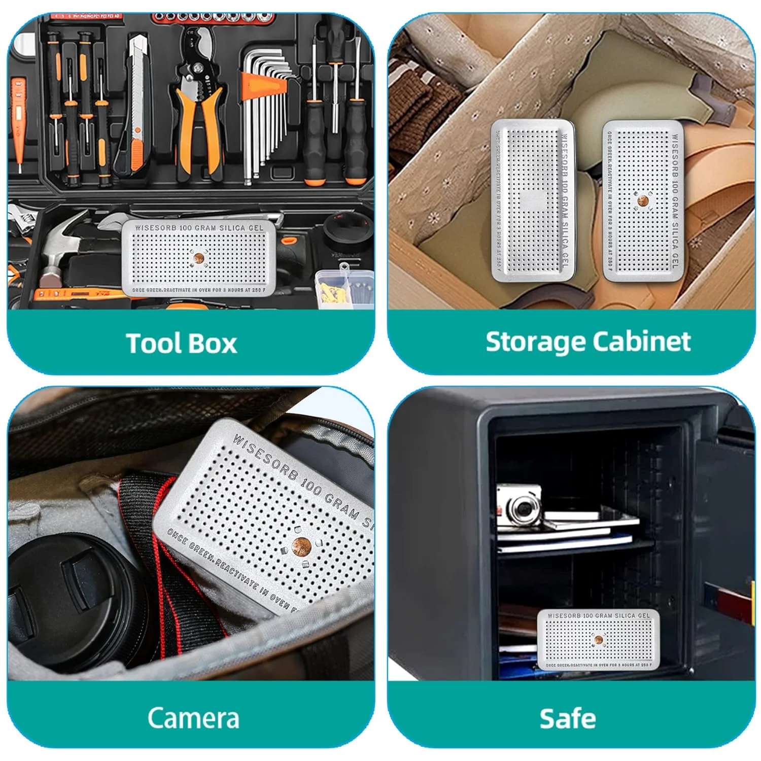 100g Indicating Silica Gel Place inside shoes for moisture control - Image 5