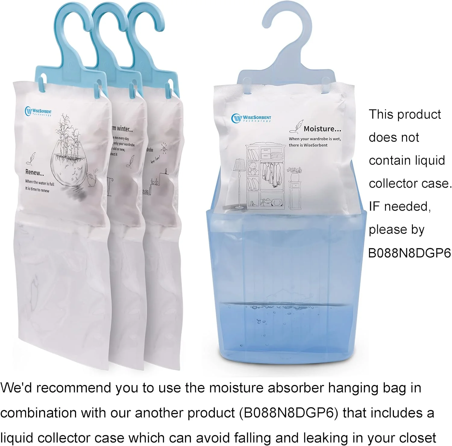 200g Portable Dehumidifiers for Closet and Enclosed Space - Image 4