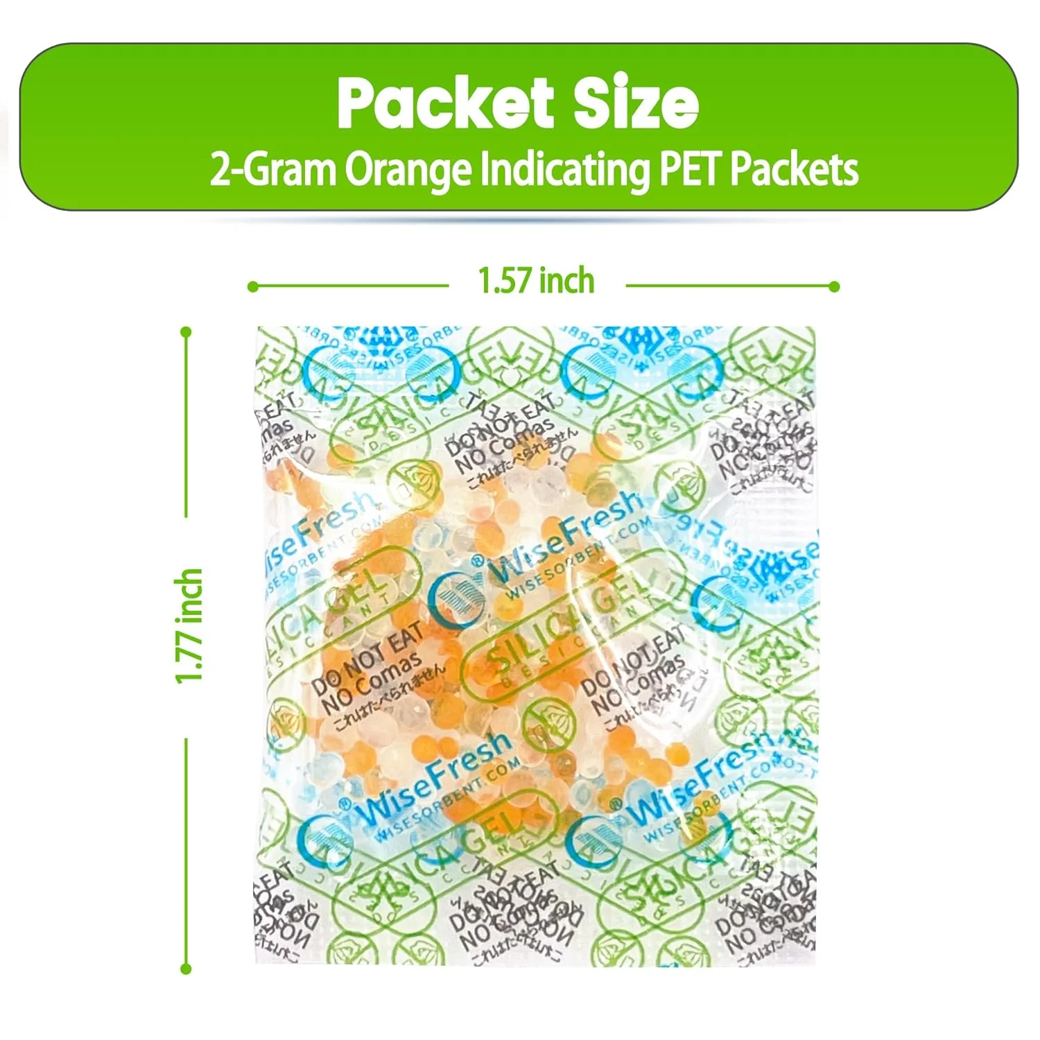 2g Silica Gel Desiccant Packets for Food - Indicating Silica Gel - Image 4