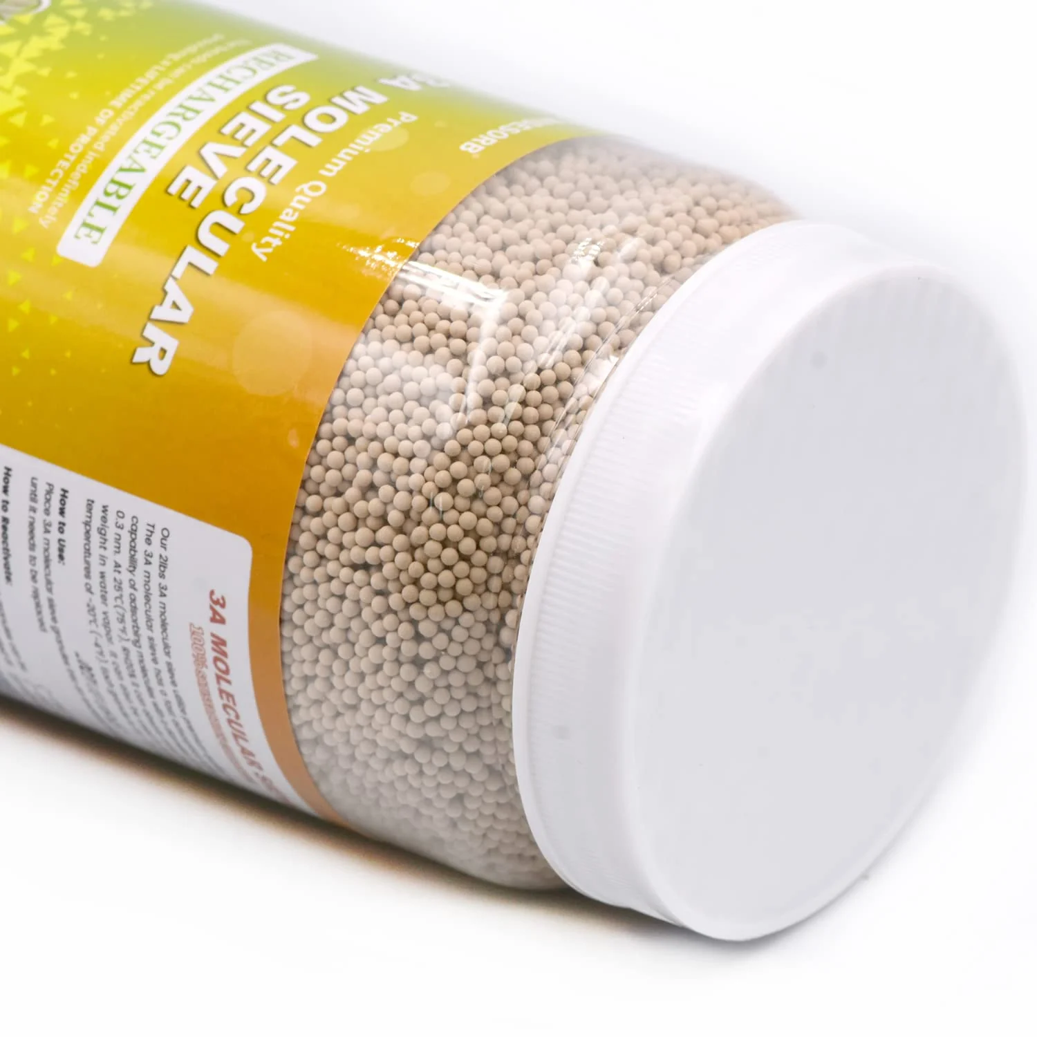 2 lb 3A Molecular Sieve Beads-1.5-2.5mm Bulk Desiccant - Image 7