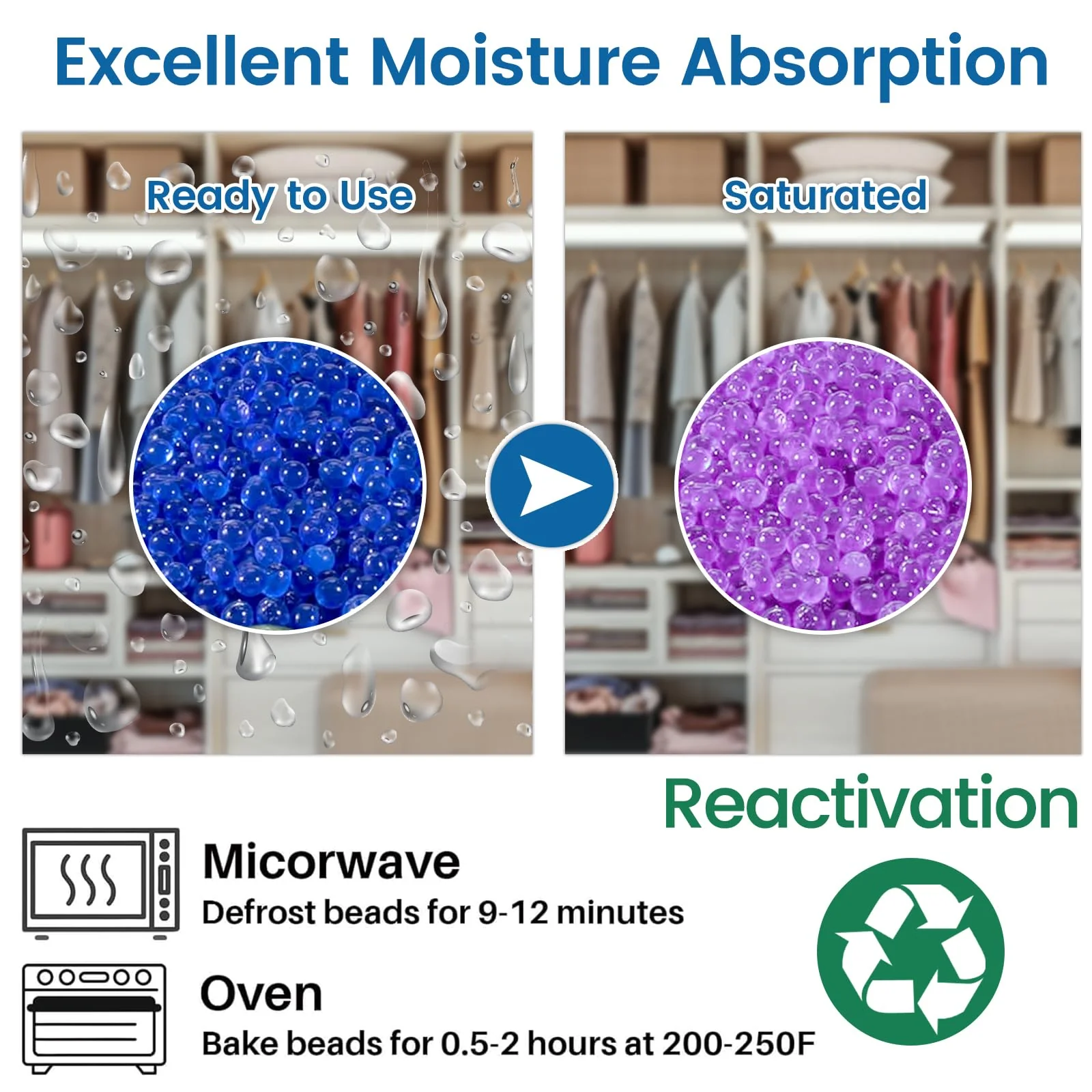 2 lb Indicating Silica Beads 2-4mm -Blue to Pink Desiccant Bead - Image 5