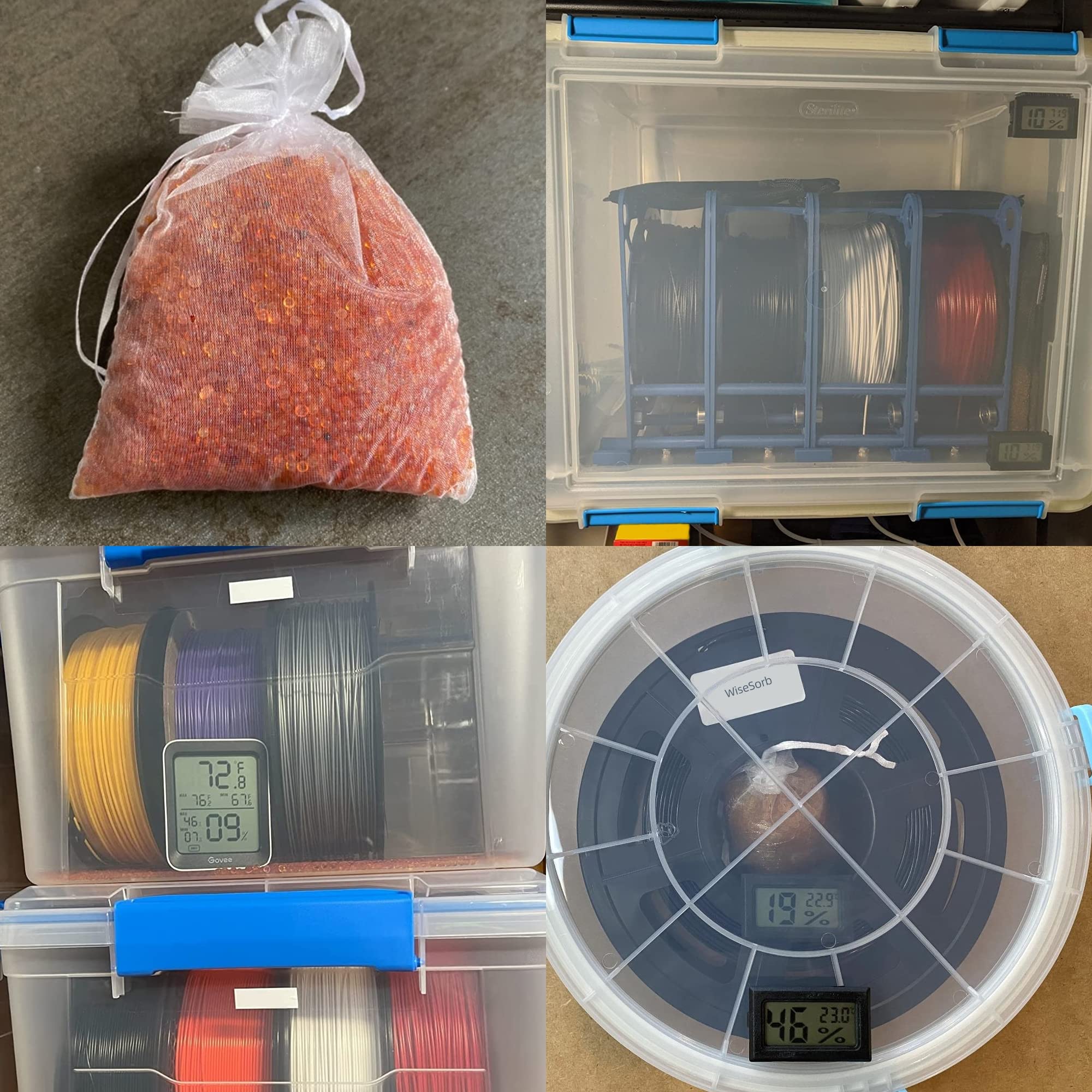 2 lb Indicating Silica Beads 2-4mm -Rechargeable Orange desiccant beads - Image 6