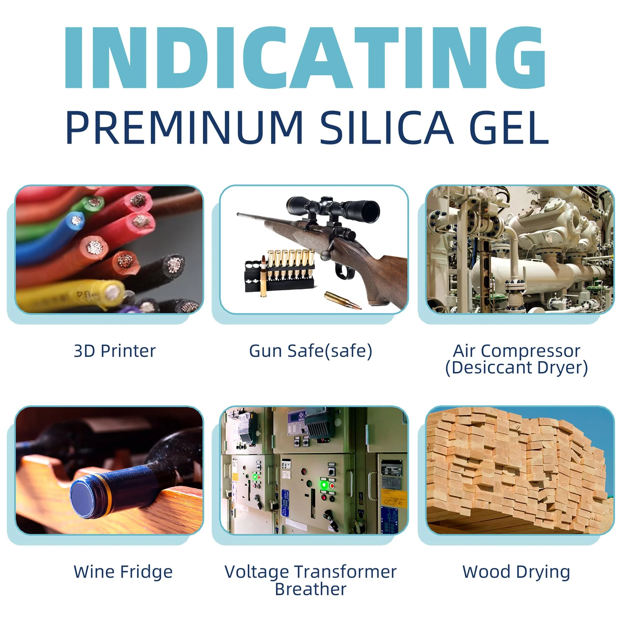 2 lb Indicating Silica Beads 2-4mm -Rechargeable Orange desiccant beads - Image 7