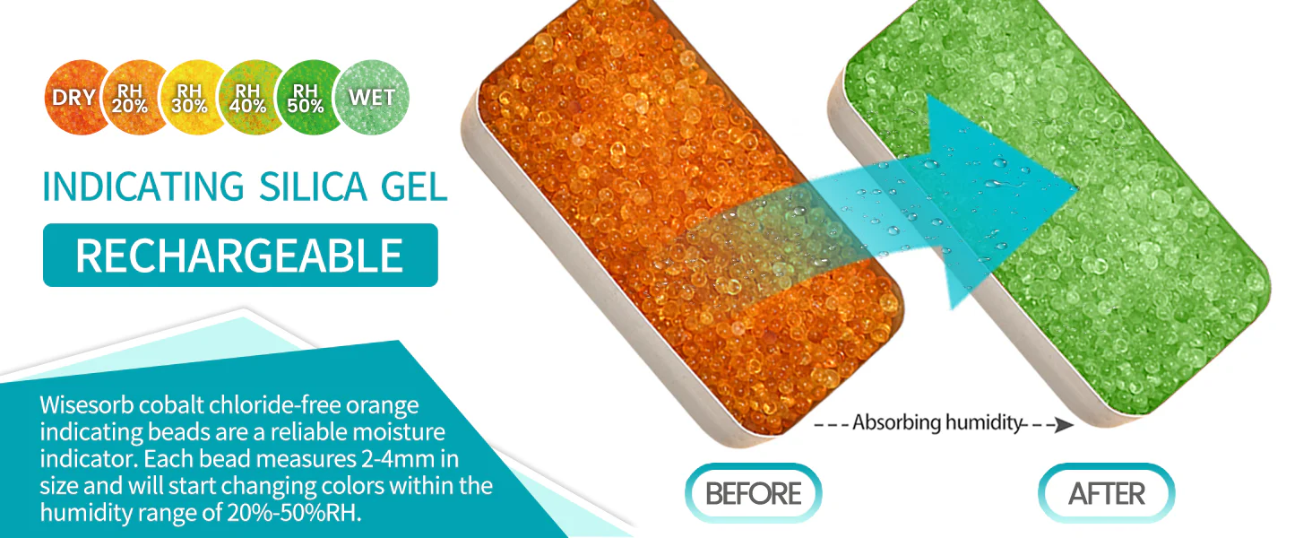 40g Reusable Indicating Silica Gel in Sealed Aluminum Box with Lid-Free Shipping - Image 12