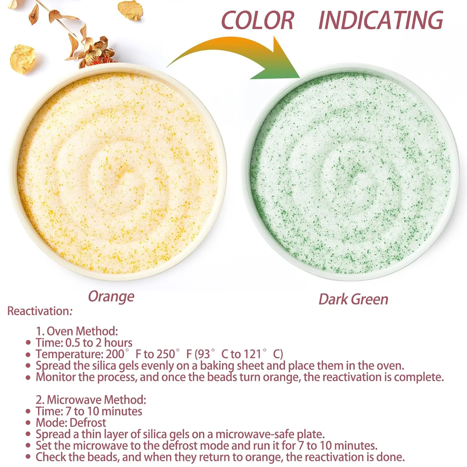 6 lb flower drying silica gel-Indicating Silica Gel Beads - Image 3