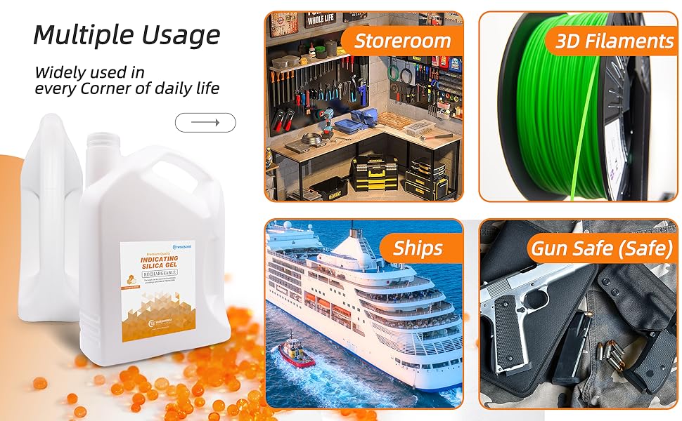 7.5 lb Indicating Silica Beads-Orange to White Bulk Silica Gel - Image 13