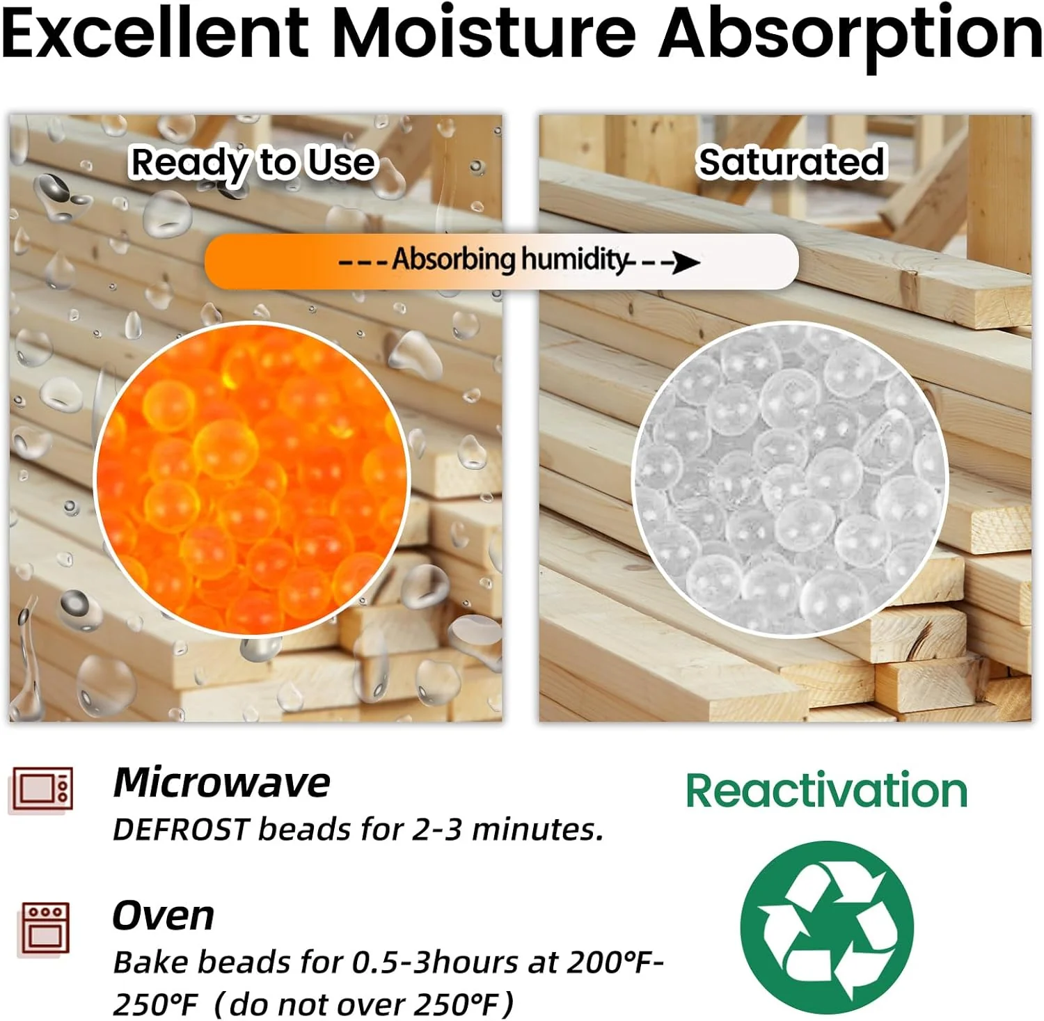 7.5 lb Indicating Silica Beads-Orange to White Bulk Silica Gel - Image 4