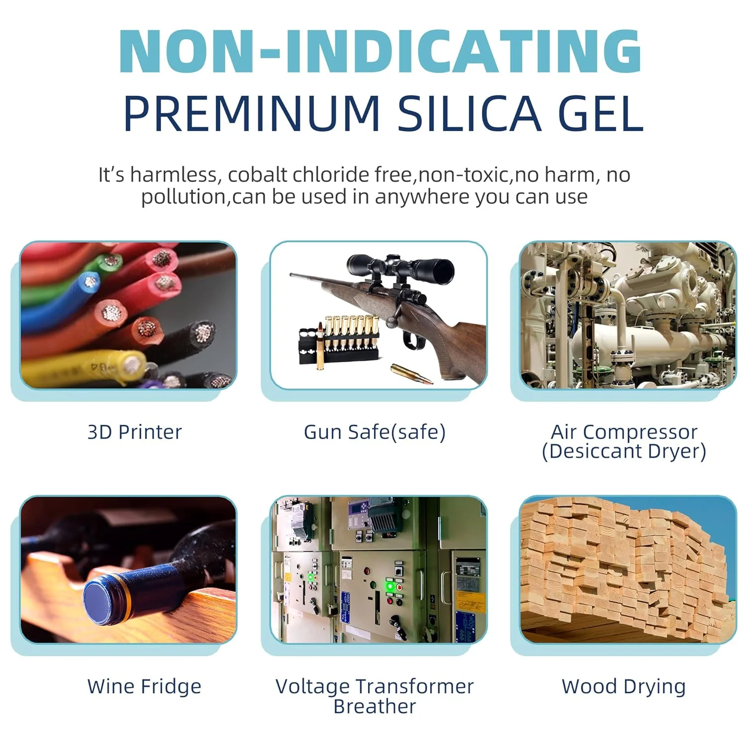 7.5 lb 1-3mm White Silica Gel Beads-Type A Silica Gel - Image 3