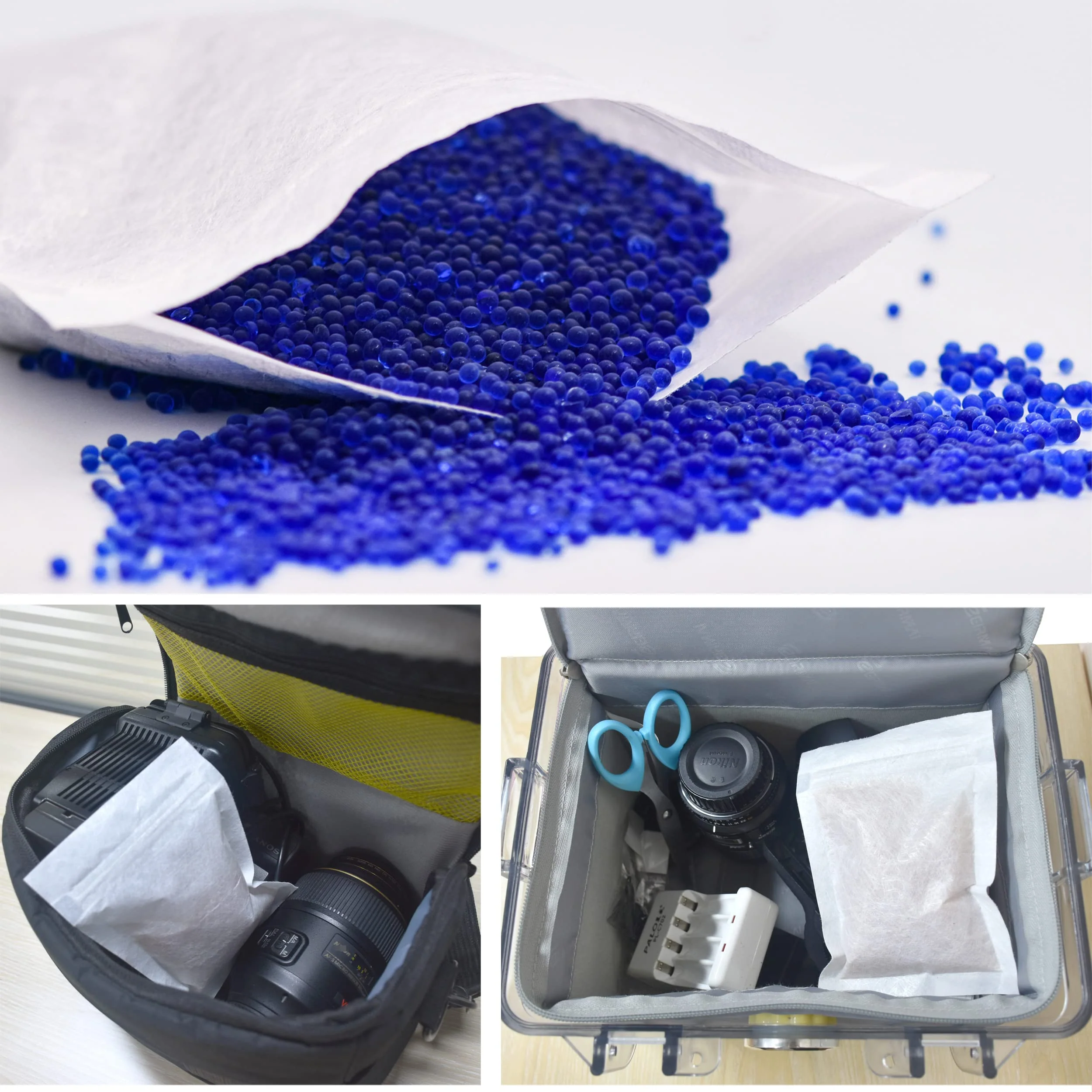 8 lb Indicating Silica Gel Beads 2-4mm -Blue to Pink Bulk Silica Gel - Image 6