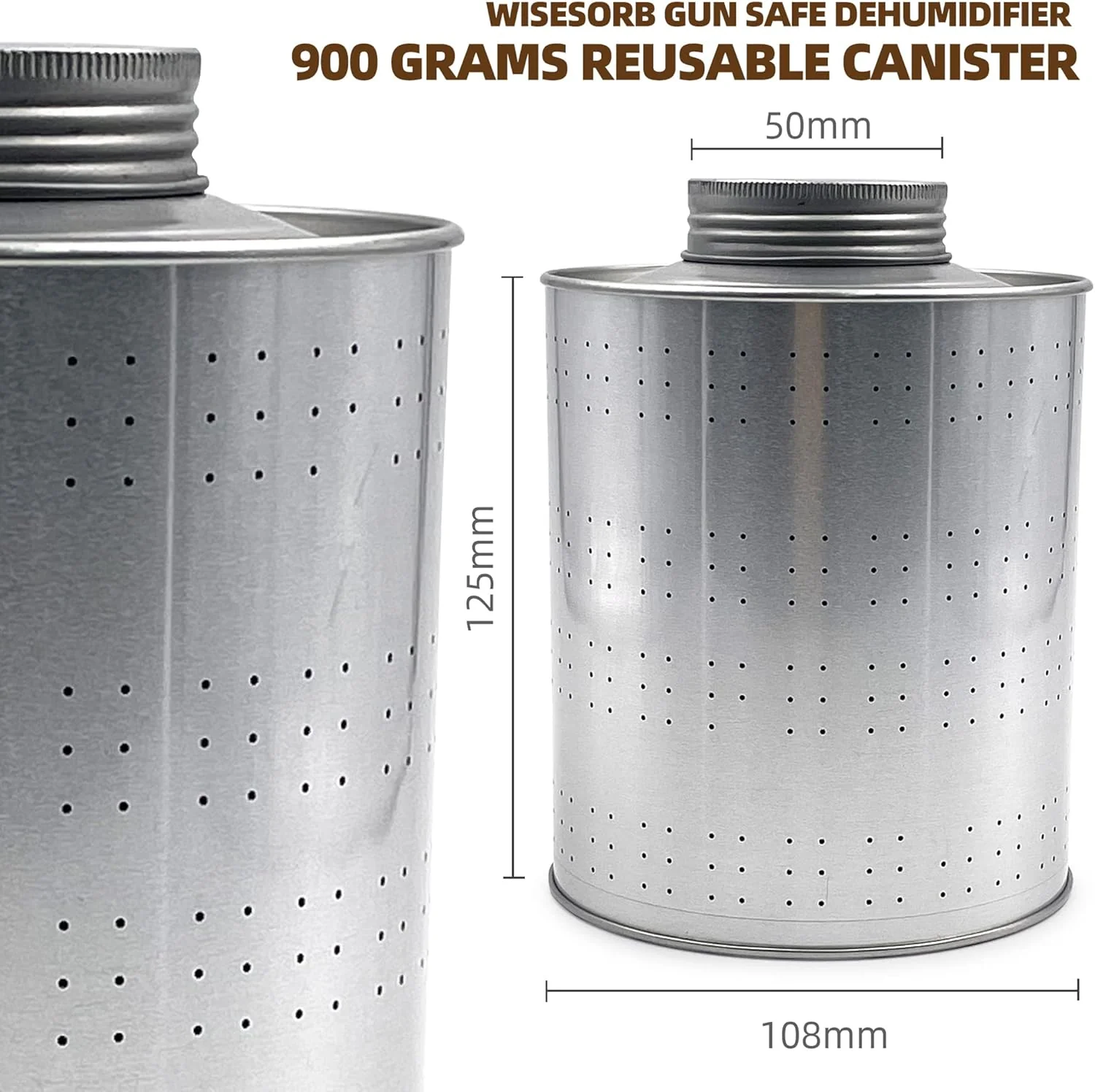 900g Reusable Indicating Silica Gel in Iron Can–Reliable for Closet Moisture Management - Image 3