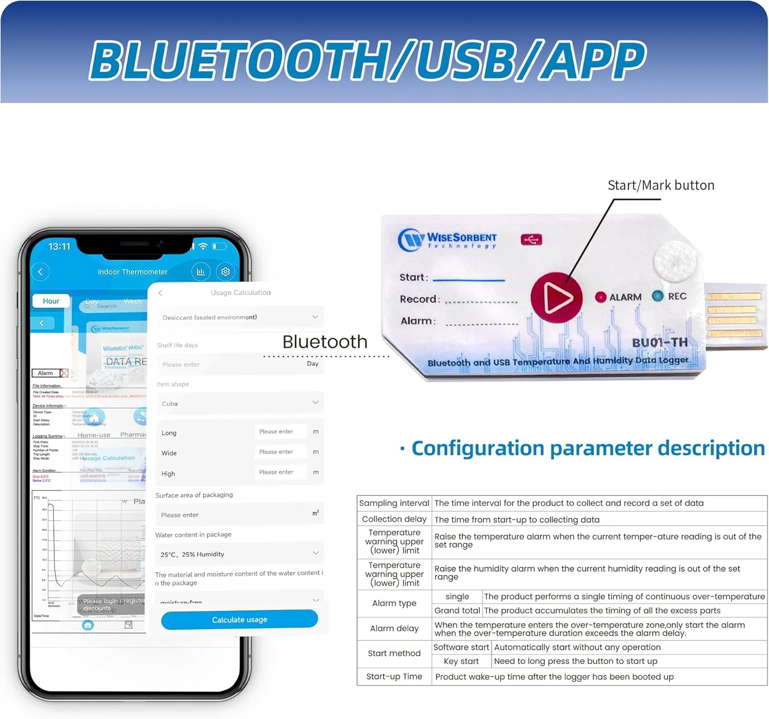 Bluetooth Thermometer and Hygrometer with App Monitoring - Water Resistant Temperature and Humidity Monitor for RV, Basement, Fridge & More - Image 4