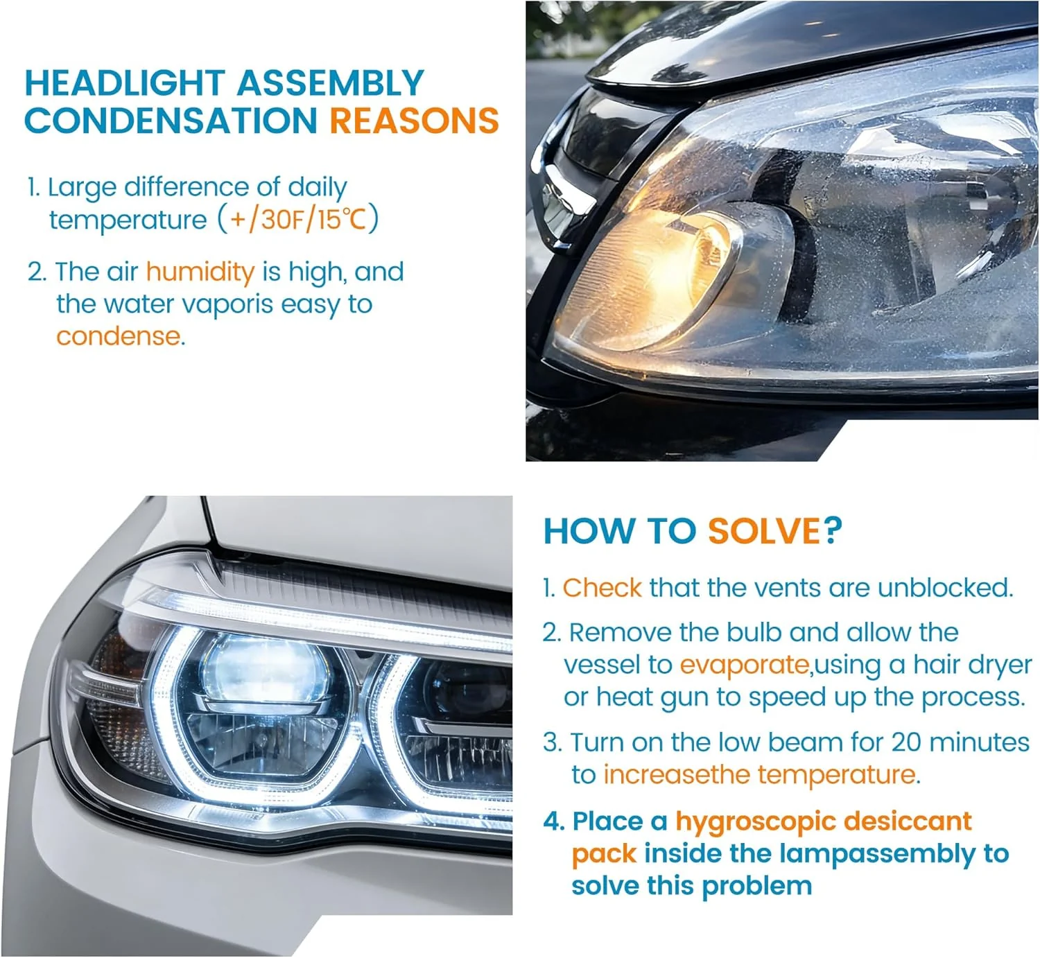 Headlight Desiccant Packs 10g - Anti-Fog Moisture Absorbers for Car Headlamps - Image 9