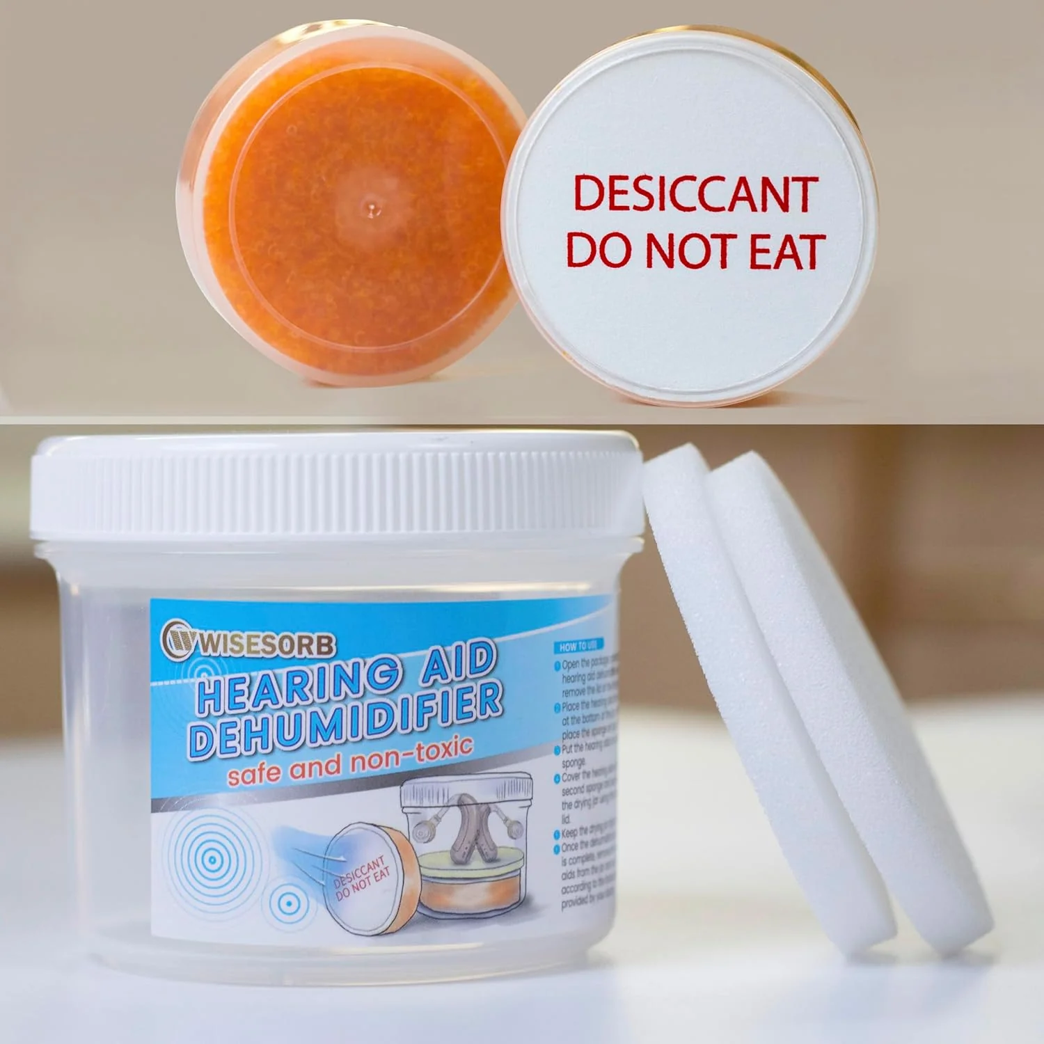 （1 Jar+1 Dryer）Hearing Aid Dryer, Hearing Aid Dehumidifier, Hearing Drying Jar and Dehumidifier Set - Image 7