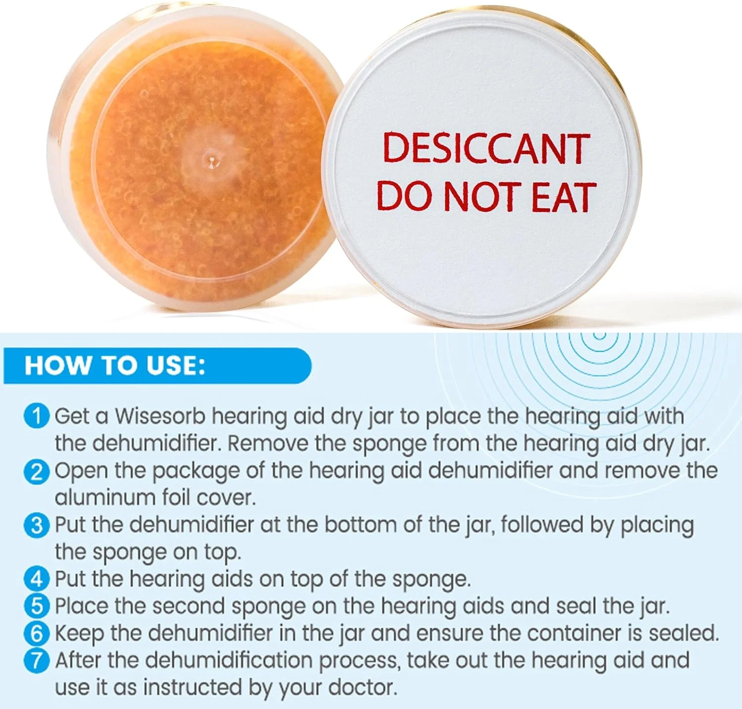 30g Clear Silica Gel Desiccant Capsules–Moisture Absorber for Cochlear Implants & Hearing Aids - Image 4