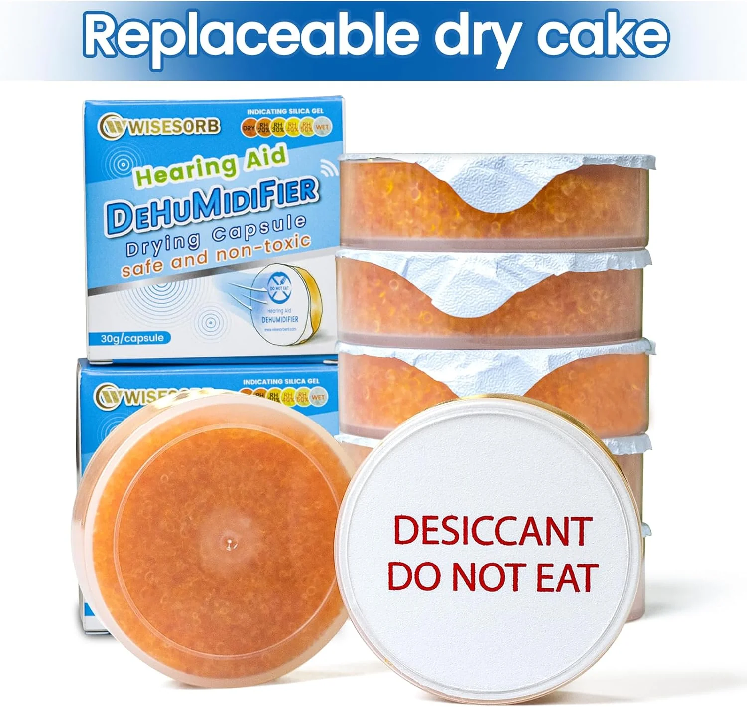 30g Clear Silica Gel Desiccant Capsules–Moisture Absorber for Cochlear Implants & Hearing Aids - Image 8