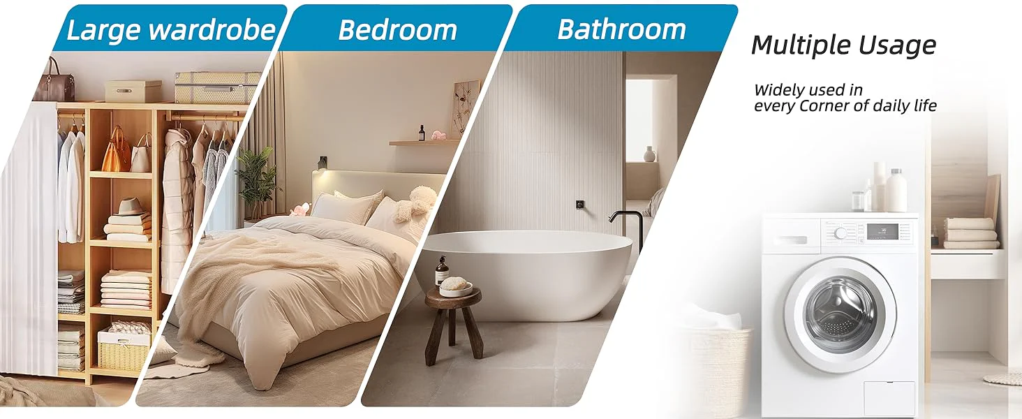 Moisture Absorber Hanging Bags - 17.6 oz Fragrance-Free Large Dehumidifier for Closet, Bathroom, Bedroom – Double Leak-Proof Design & Dual-Sided Absorption - Image 11