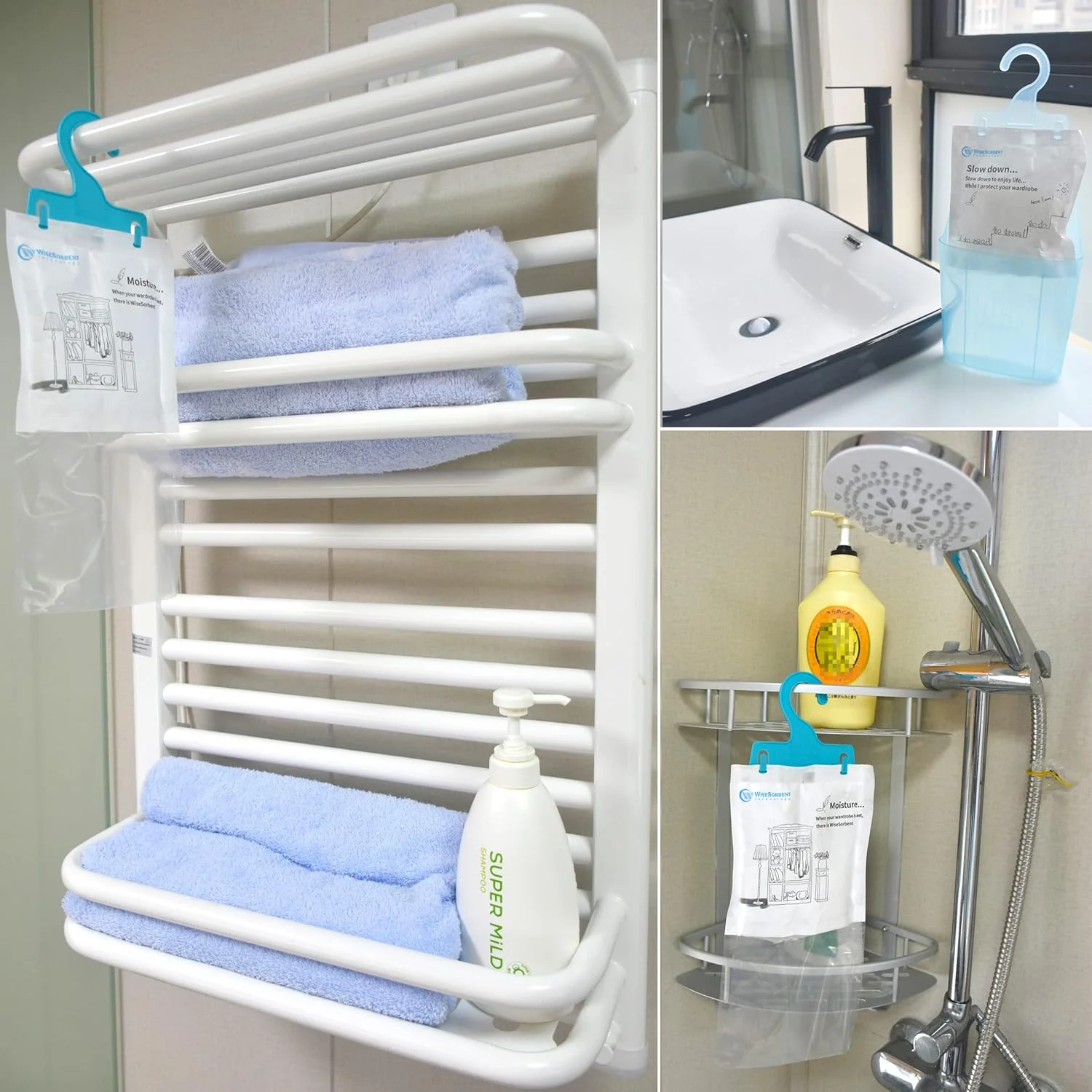 200g Fragrance Free Hanging Closet Dehumidifier Bags, Humidity Packs - Image 7