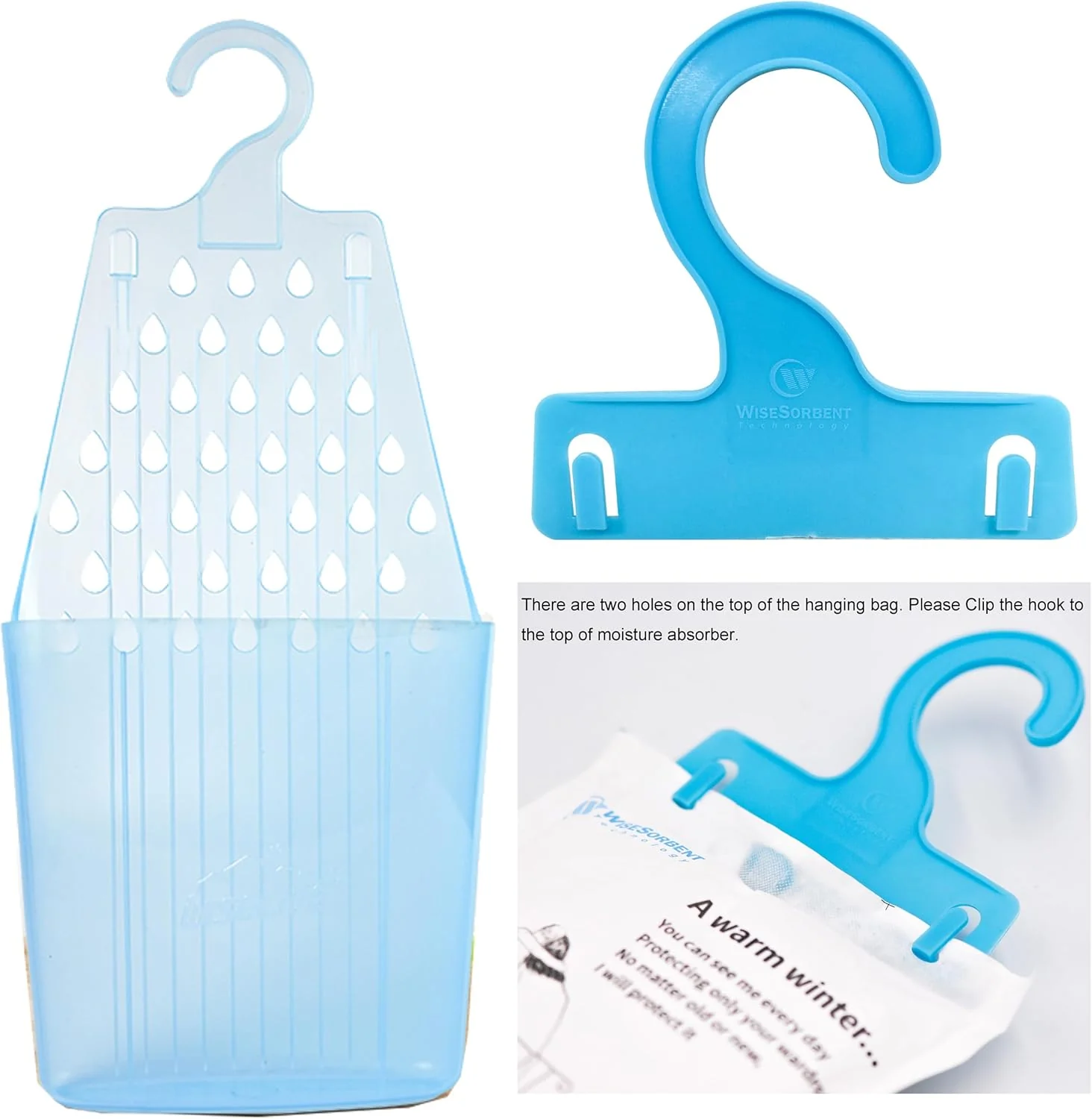 200g Fragrance Free Hanging Closet Dehumidifier Bags, Humidity Packs - Image 8