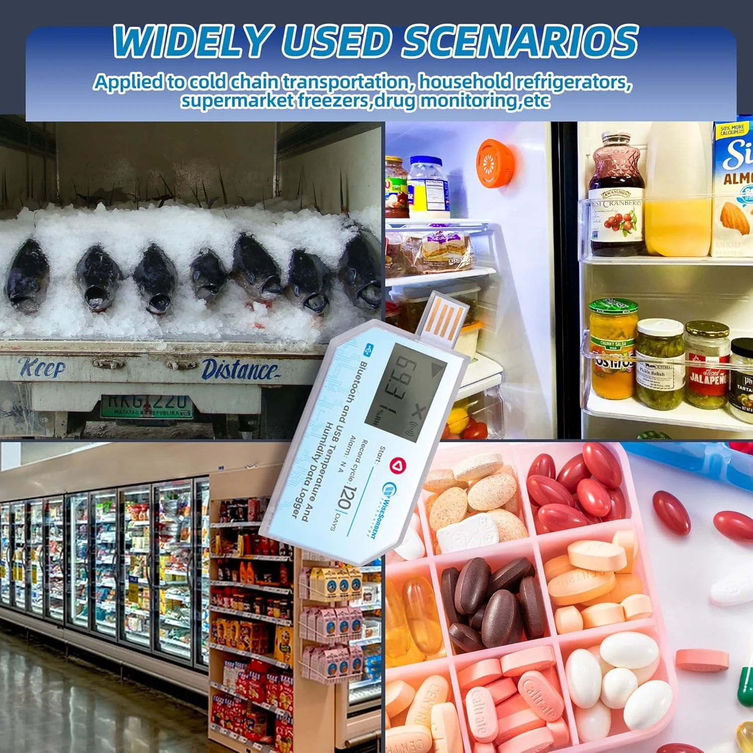 USB Data Logger with LCD, Bluetooth & App Temperature Humidity Recorder with PDF Report - Water Resistant Temperature and Humidity Monitor for RV, Basement, Fridge & More - Image 8