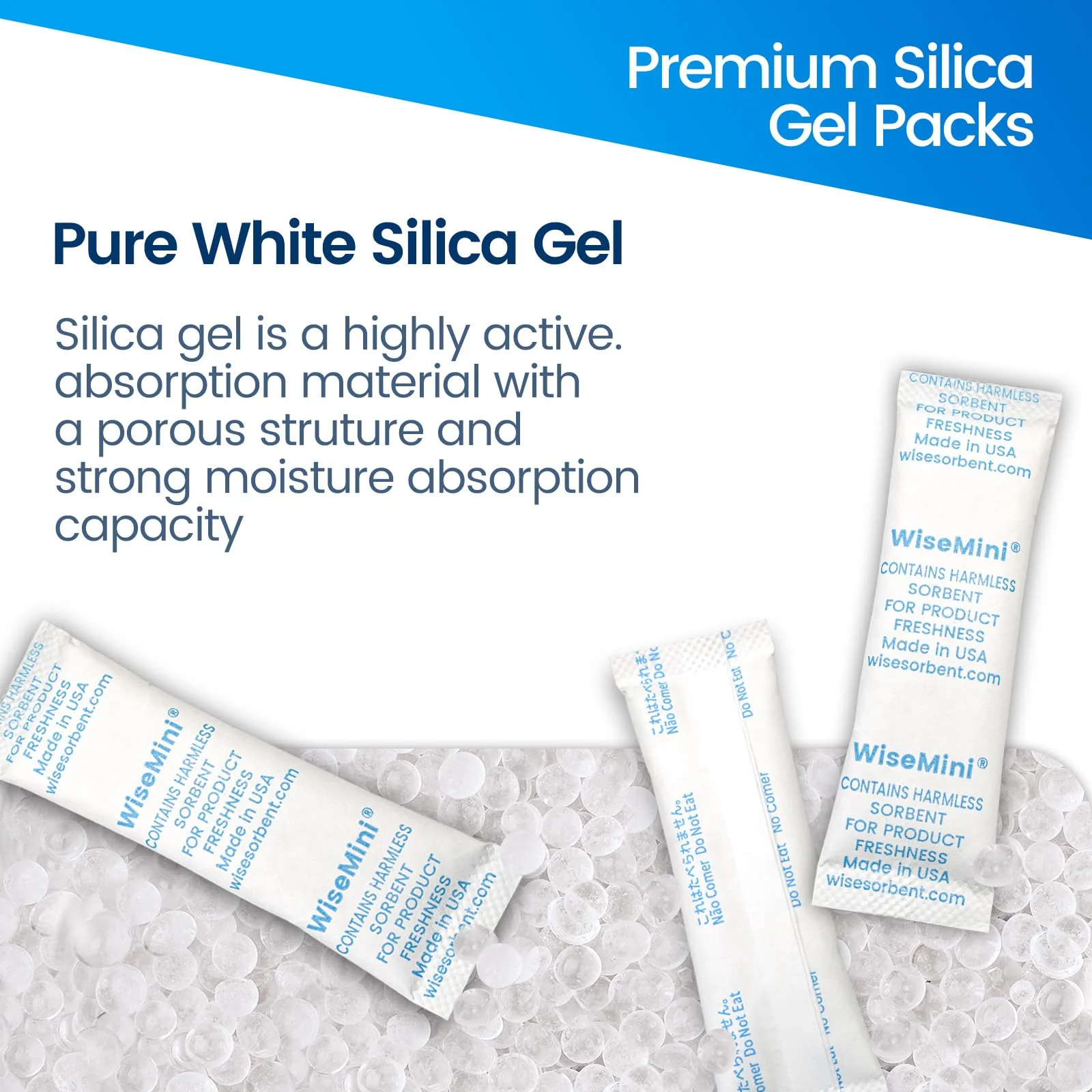 5g Silica Gel Desiccant – Tyvek Paper Packets, Food Safe, Wholesale for Moisture Control - Image 4