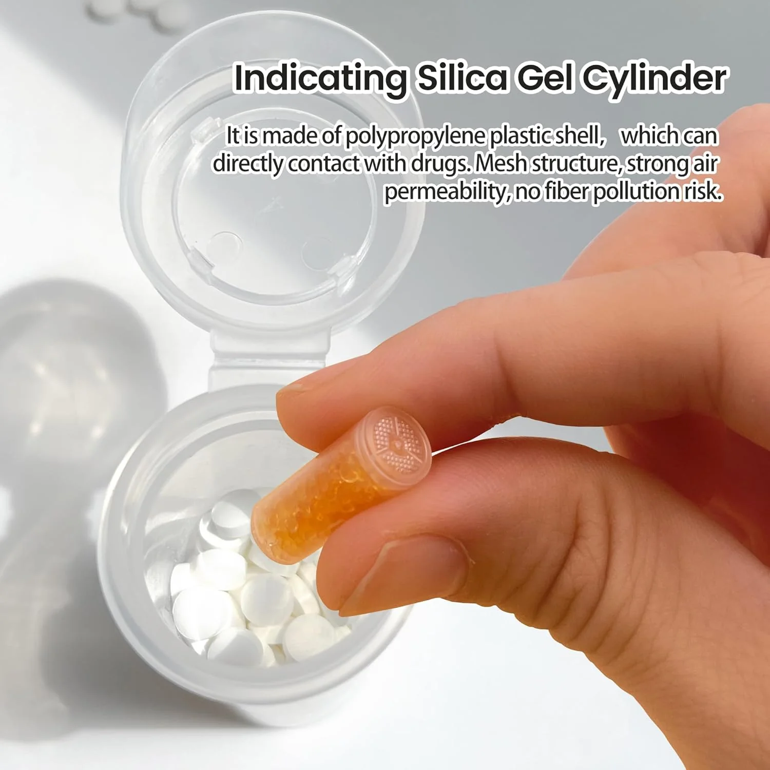 0.5g Clear Silica Desiccant Canister-Indicating Silica Gel Beads - Image 3
