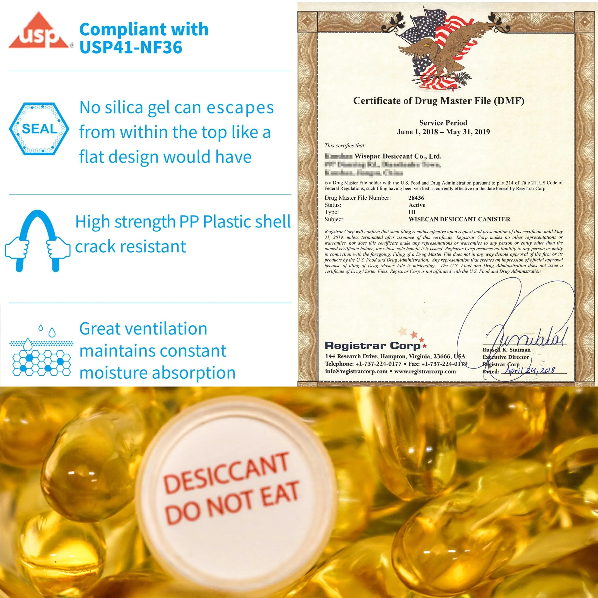 0.5 Gram Pack Silica Gel Canister, Silica Gel Capsules, Silica Gel Packets, Moisture Absorbers for Food Storage, Food Grade Desiccant Dehumidifiers - Image 8