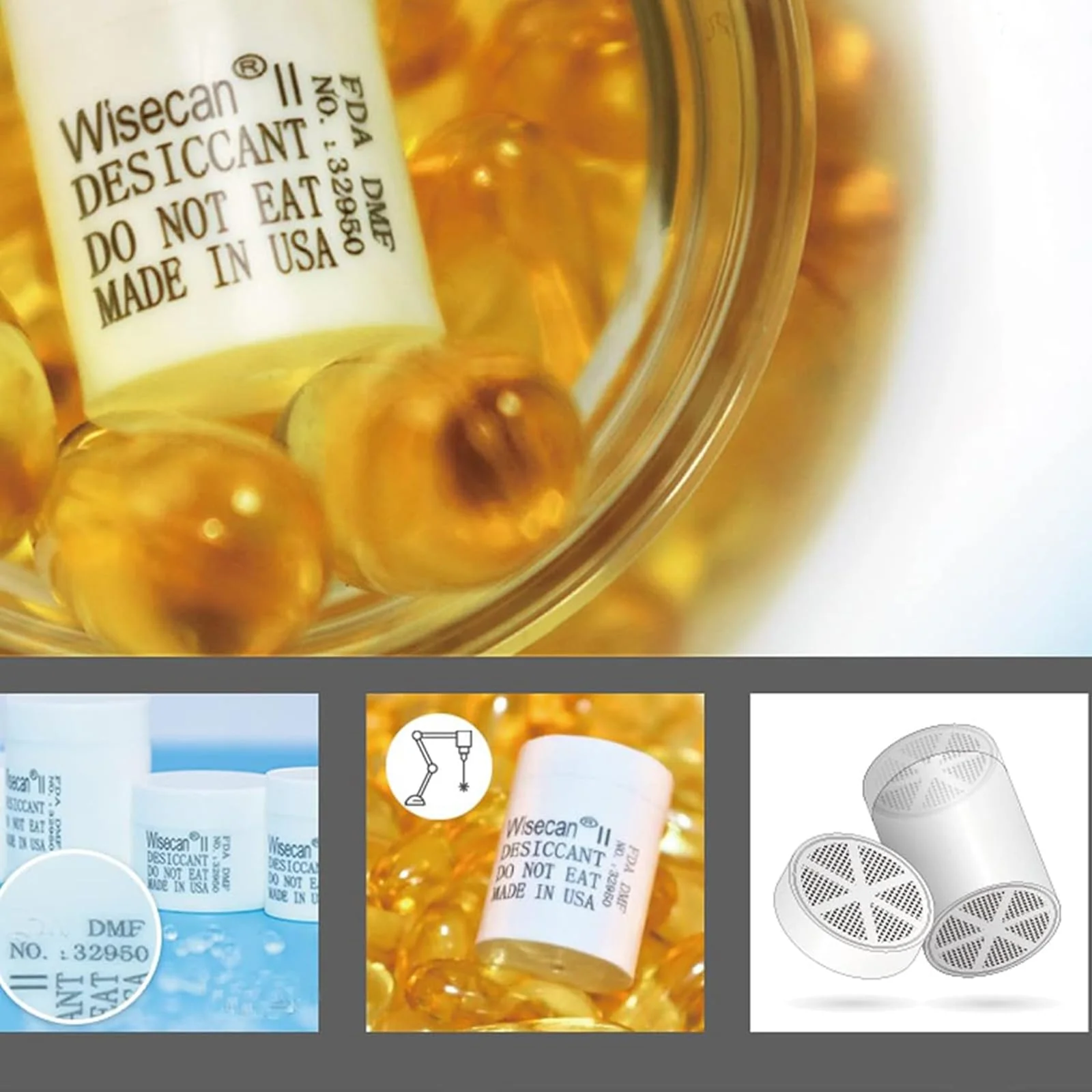 2g Silica Gel Desiccant Canister–For Pharmaceuticals and Nutraceuticals - Image 5