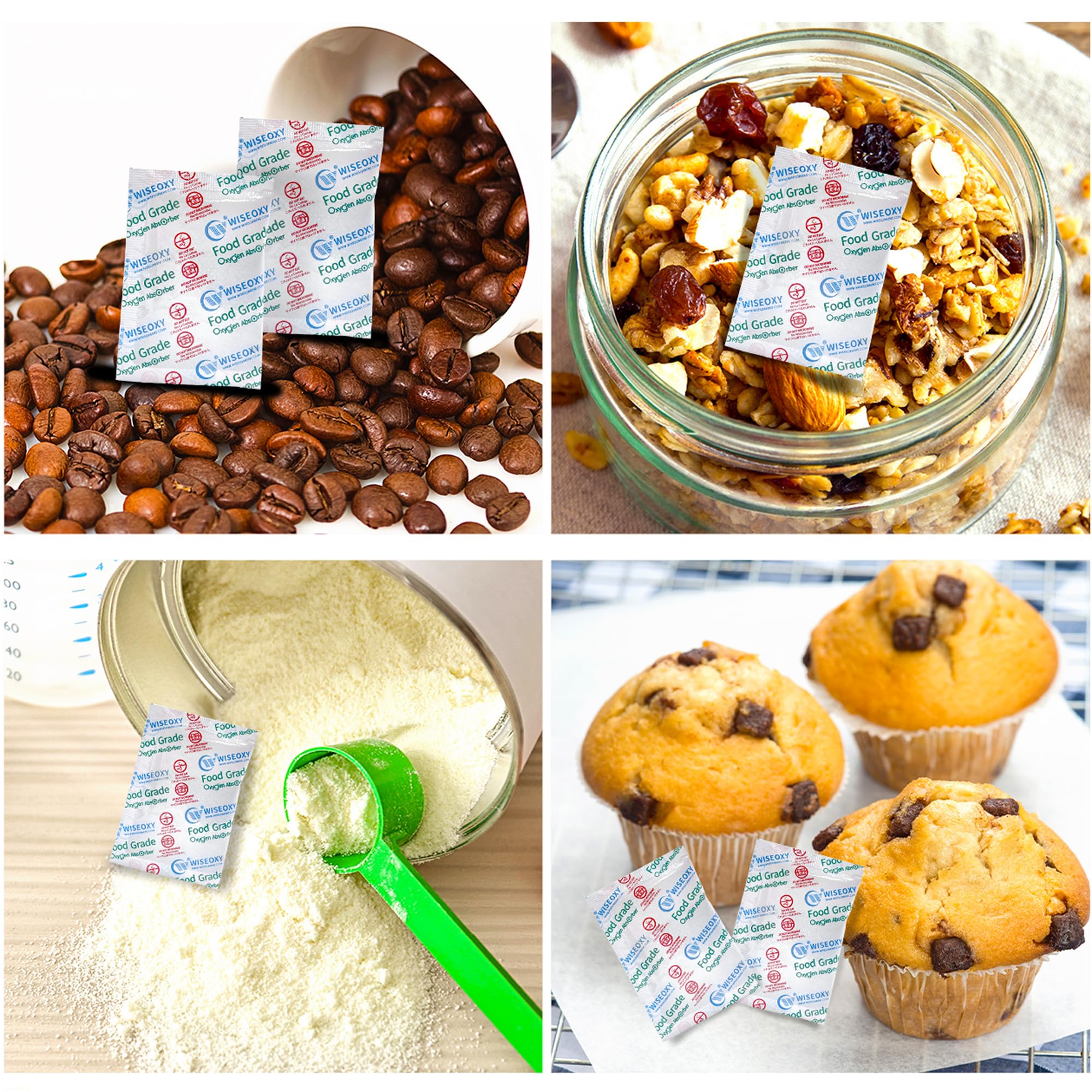 500cc Oxygen Absorbers for Mylar Bags, Dehydrated Foods & Emergency Storage - Image 4