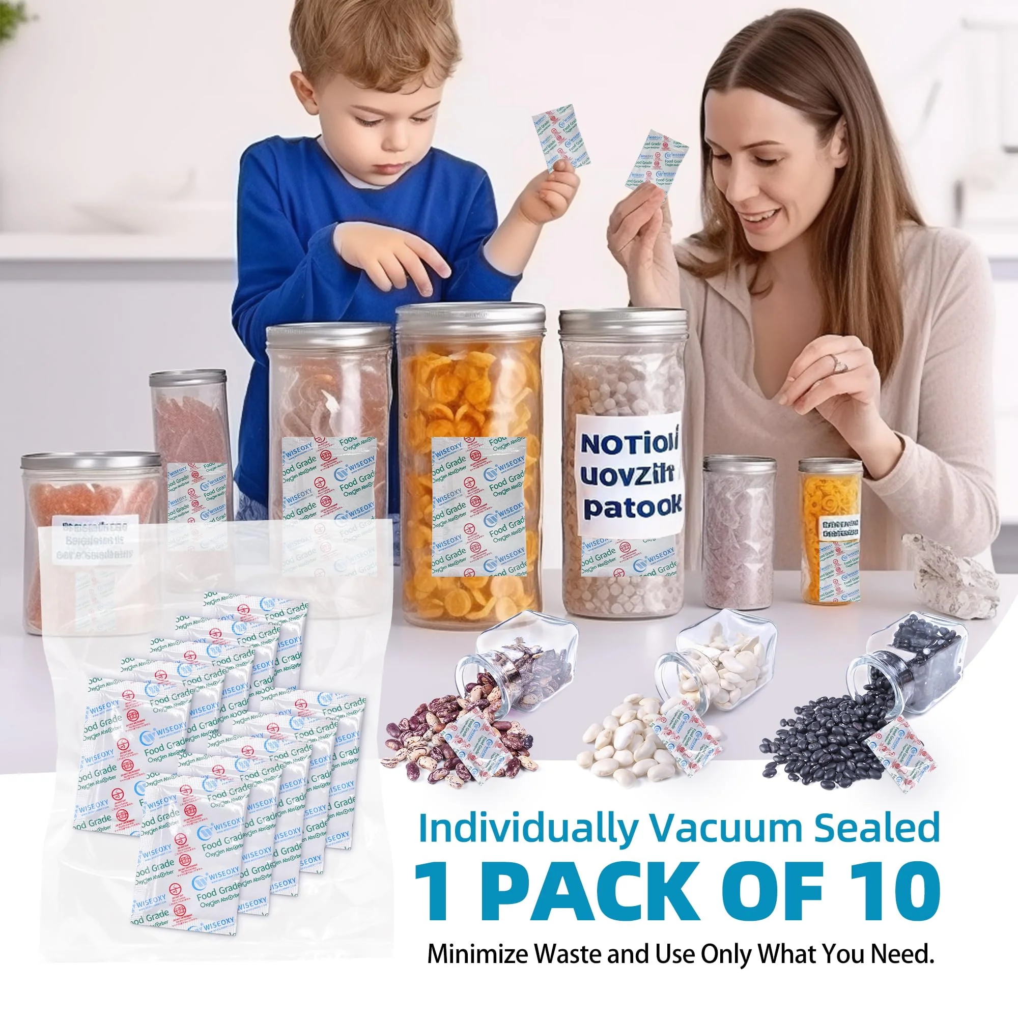 500cc Oxygen Absorbers for Mylar Bags, Dehydrated Foods & Emergency Storage - Image 5